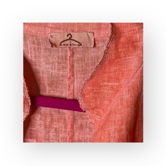 Made in Italy ❤︎︎ Trendy Graffiti Print Waterfall Jacket ❤︎︎ Red Orange S M L - Picture 7 of 16